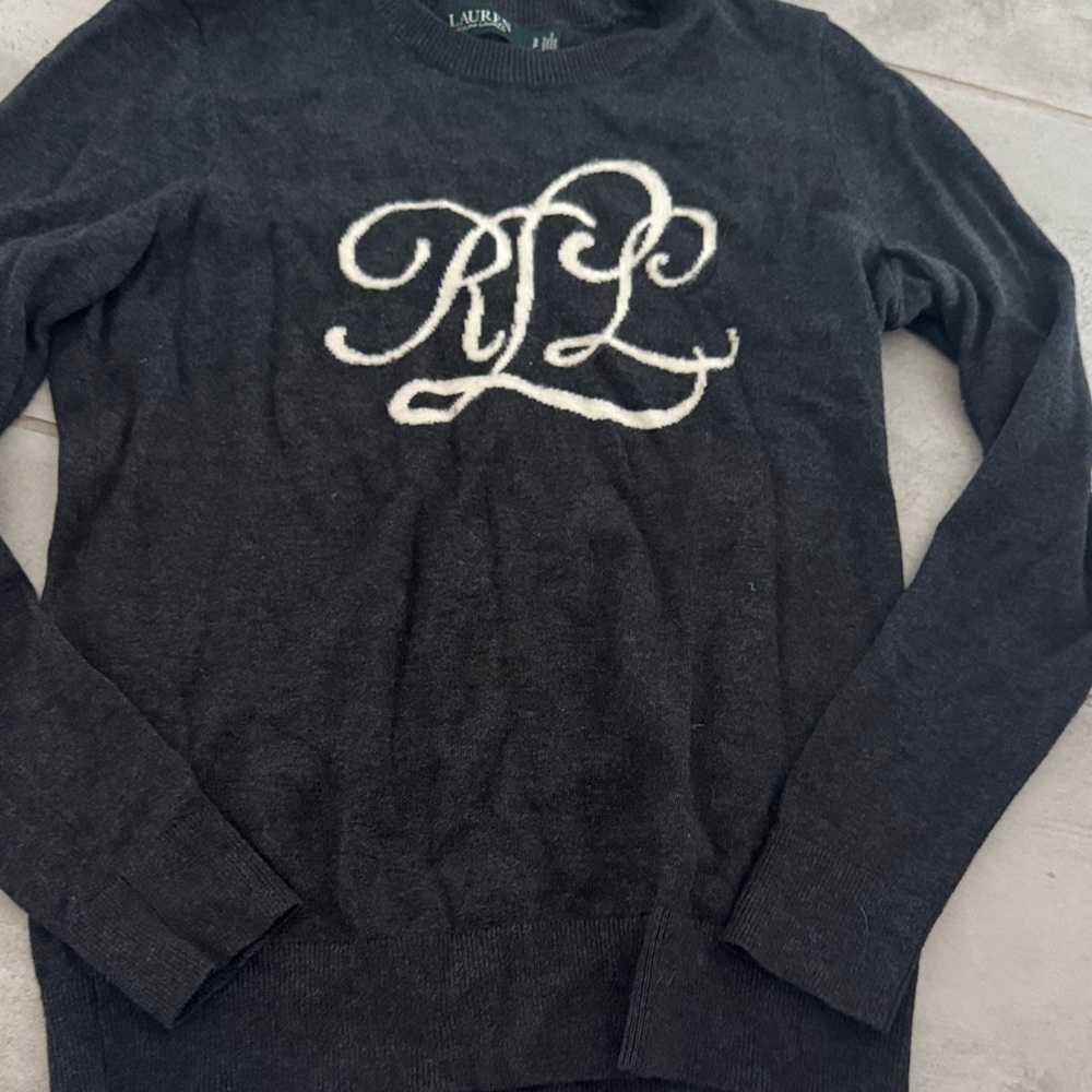 Ralph Lauren Charcoal Crewneck Sweater